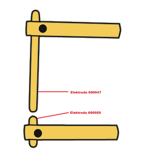Obrázok z Elektróda pre čelusti XA1 Telwin 690050