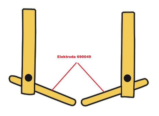 Obrázok z Elektróda pre čelusti XA2 Telwin 690049